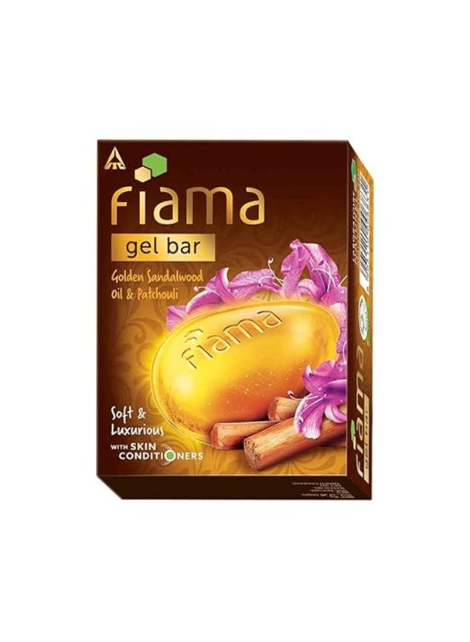 فياما صابون جل الاستحمام من فياما بزيت خشب الصندل الذهبي والباتشولي مع مرطبات لبشرة رطبة وناعمة وفاخرة، 125 غرام، لجميع أنواع البشرة - Image 3